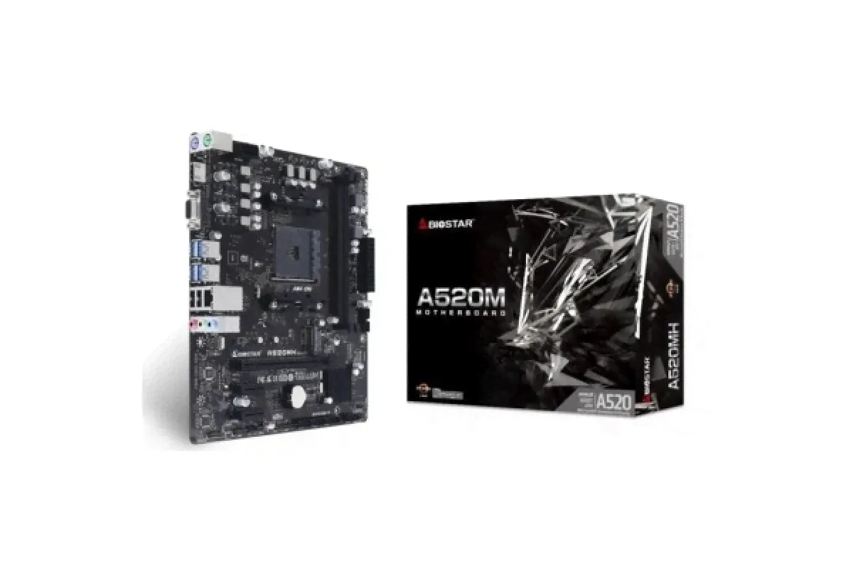Материнская плата Biostar A520MH RTLAMD A520,mATX (uATX),Socket AM4-2
