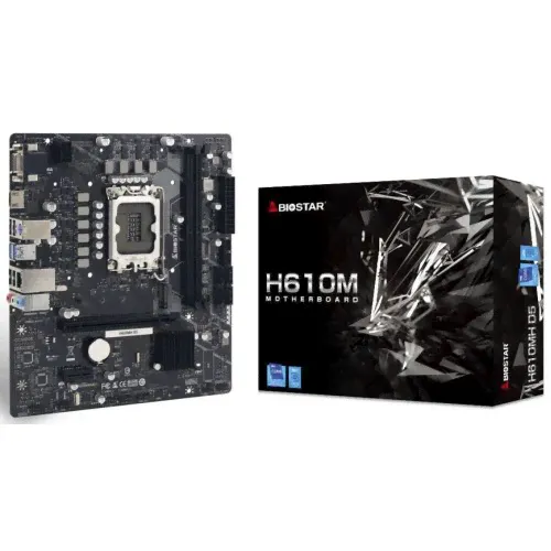 Мат. плата Biostar Socket 1700 LGA H610MH D5-0