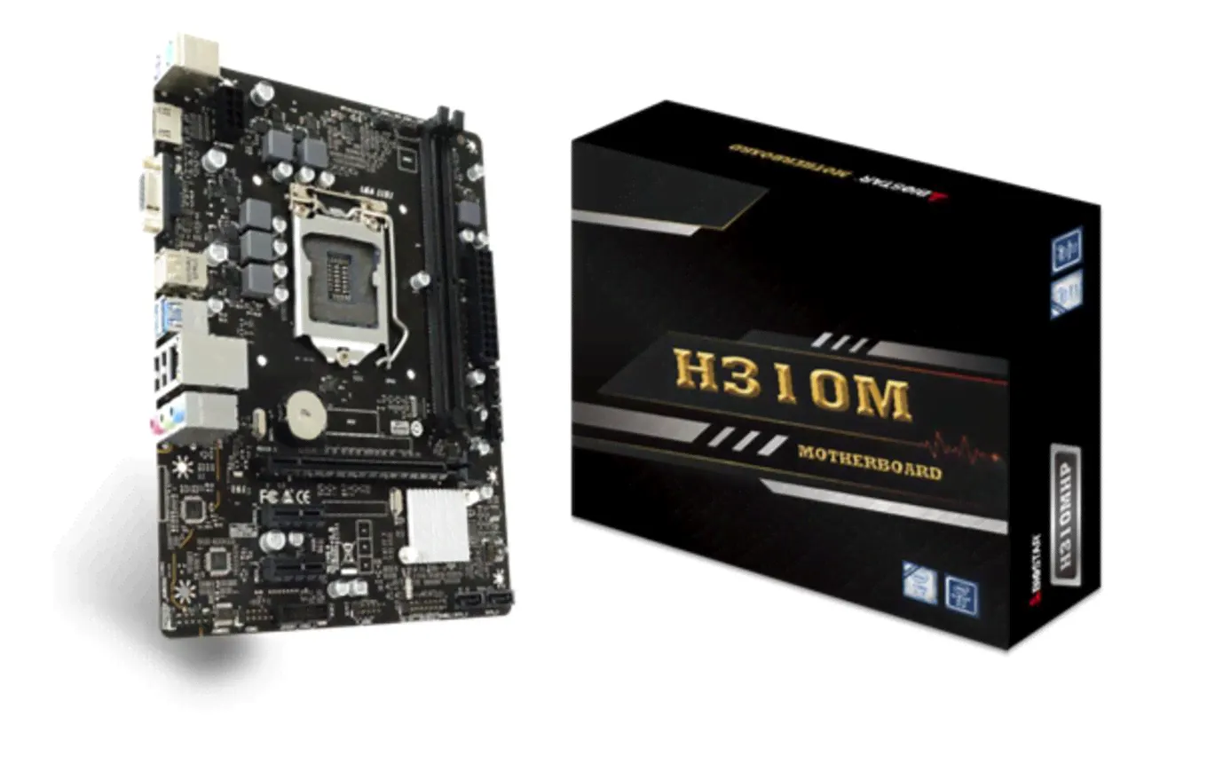 Материнская плата BIOSTAR H310MHP Socket 1151Soc-1151v2 Intel H310 2xDDR4 mATX AC`97 8ch(7.1) GbLAN+VGA+HDMI-0