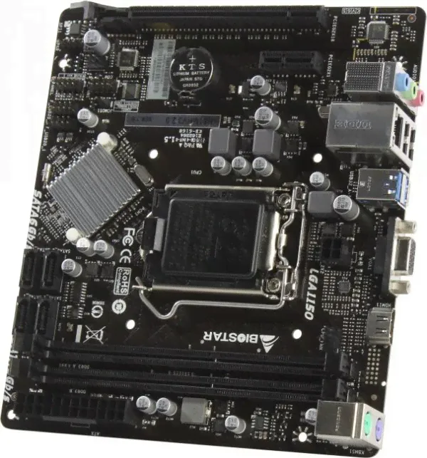 Материнская плата BioStar H81MHV3 2.0 (RTL) LGA1150 <H81> PCI-E Dsub+­HDMI GbLAN SATA MicroATX 2DDR3-4