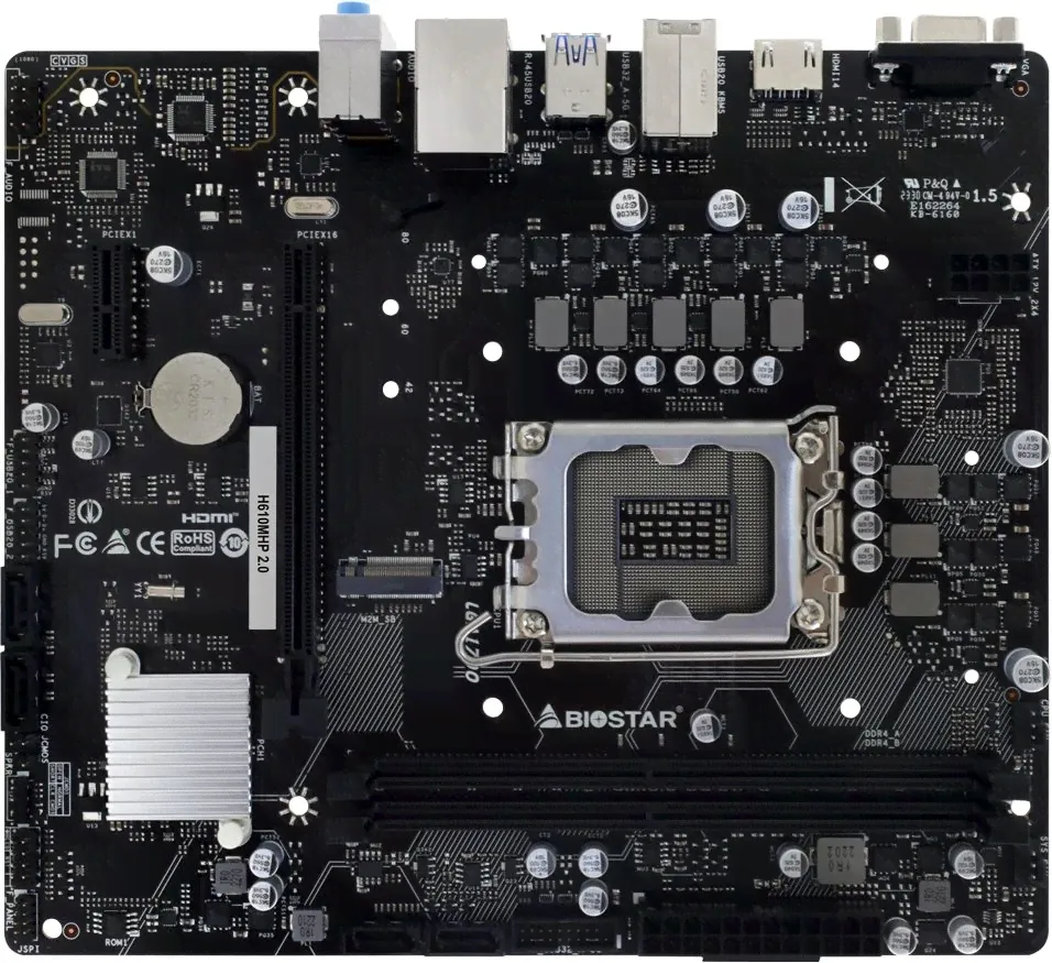 Материнская плата BIOSTAR H610MHP 2.0 mATX LGA 1700, H610MHP 2.0-0