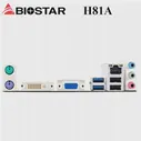 Материнская плата LGA 1150 BIOSTAR H81A для майнинга i7 i5 i3 Intel CPU 1150 BTC ETH Intel H8, материнская плата для майнинга 1150 DDR3 16 ГБ LGA 1150, бу (art.: 3a3a223a83b)