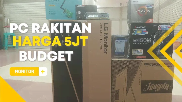 PC Komputer Rakitan Budget 2023 harga 5jt an AMD Ryzen 4300G Biostar B450MHP office kantor sekolah