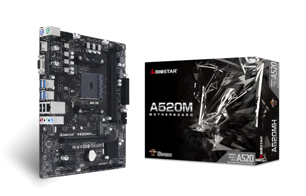 Материнская плата Biostar A520MH, SocketAM4, AMD A520, mATX-0