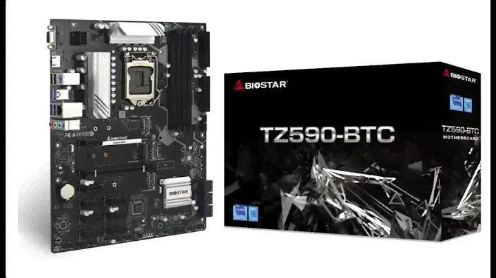 Biostar TZ590-BTC (Intel 10th and 11th Gen) LGA 1200 Intel Z590 9 GPU Support GPU Mining Motherboard