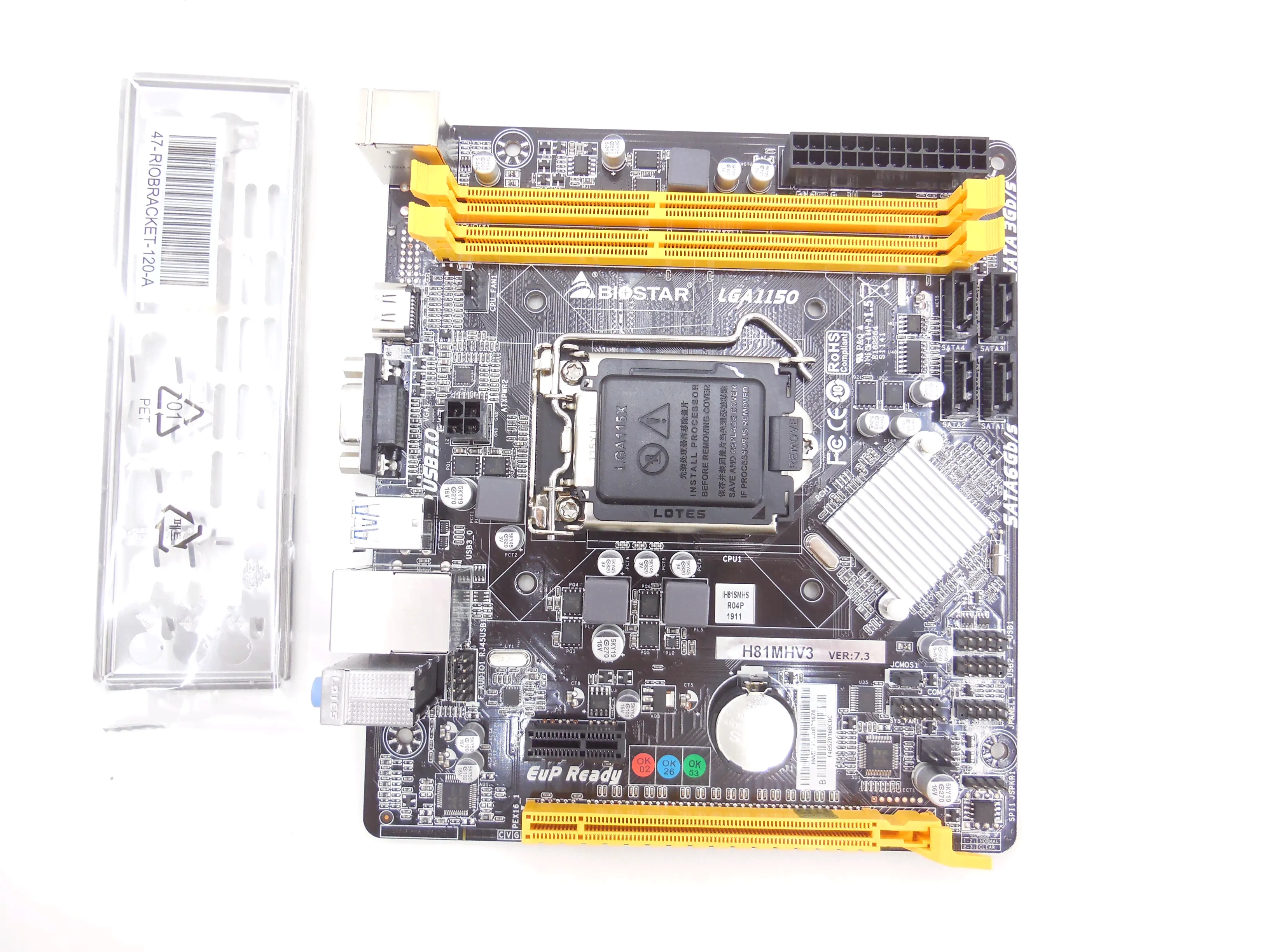 Мат. плата Socket 1150 Biostar H81MHV3 НОВАЯ-2