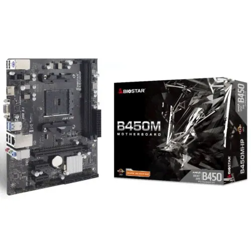 Мат. плата Biostar Socket AM4 B450MHP