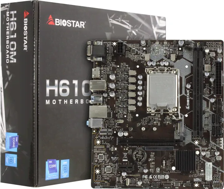 BioStar H610MHP (RTL) LGA1700 <H610> PCI-E Dsub+HDMI GbLAN SATA MicroATX 2DDR4