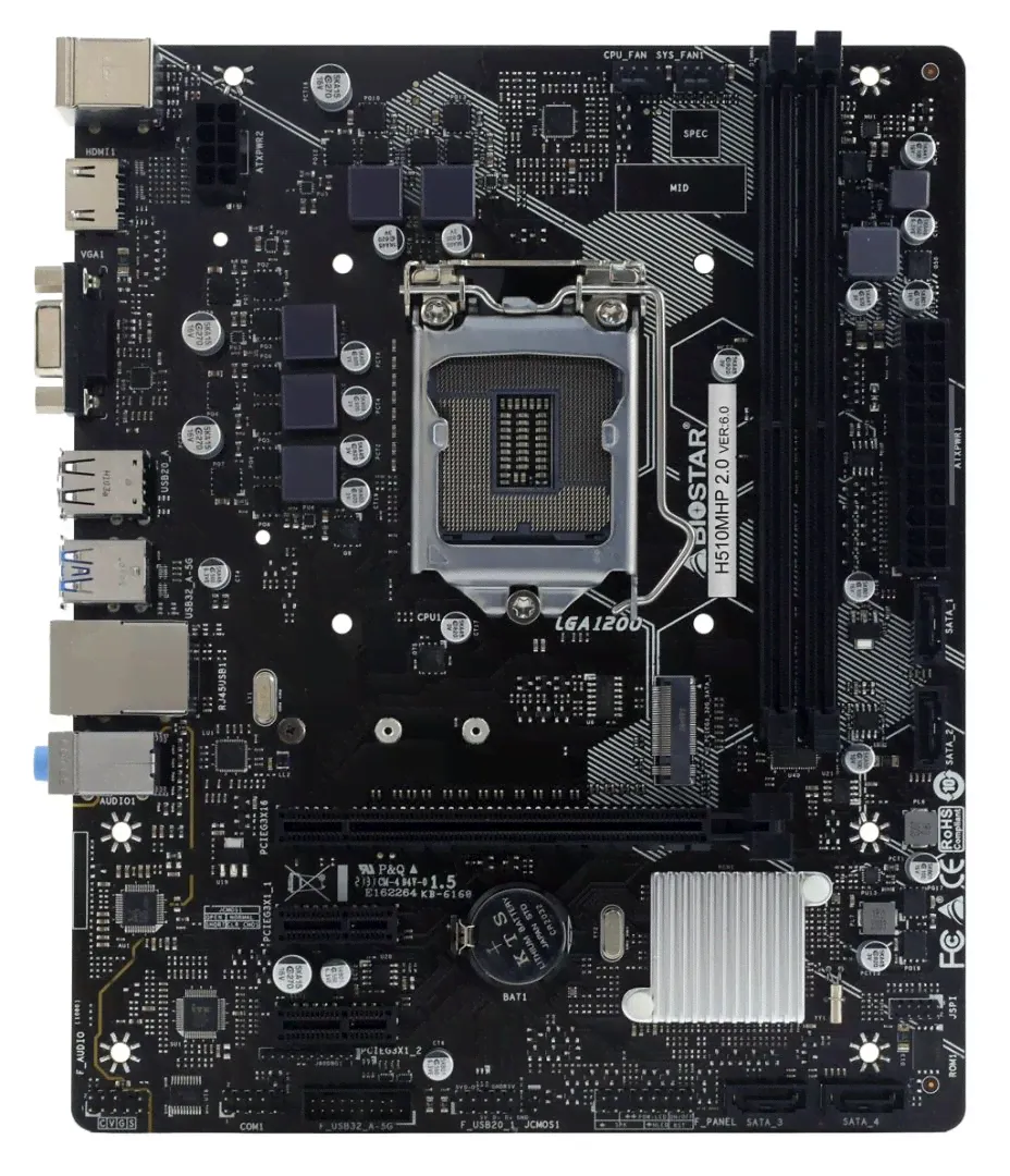 Материнская плата BIOSTAR H510MHP 2.0 VER:6.0 (LGA1200)-0
