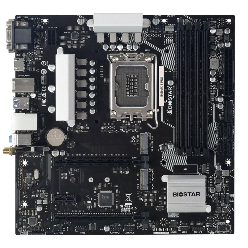 Материнская плата Biostar B660MX-E PRO, Socket1700, Intel B660, mATX-0