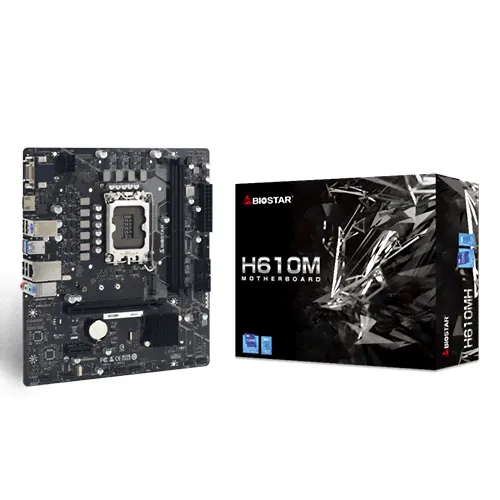 BIOSTAR H610MH 12TH GEN MICRO ATX INTEL MOTHERBOARD