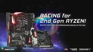 Dare to be Gaming Racer! BIOSTAR 3rd Gen RACING Z370, B360, and X470 Gaming Motherboards！